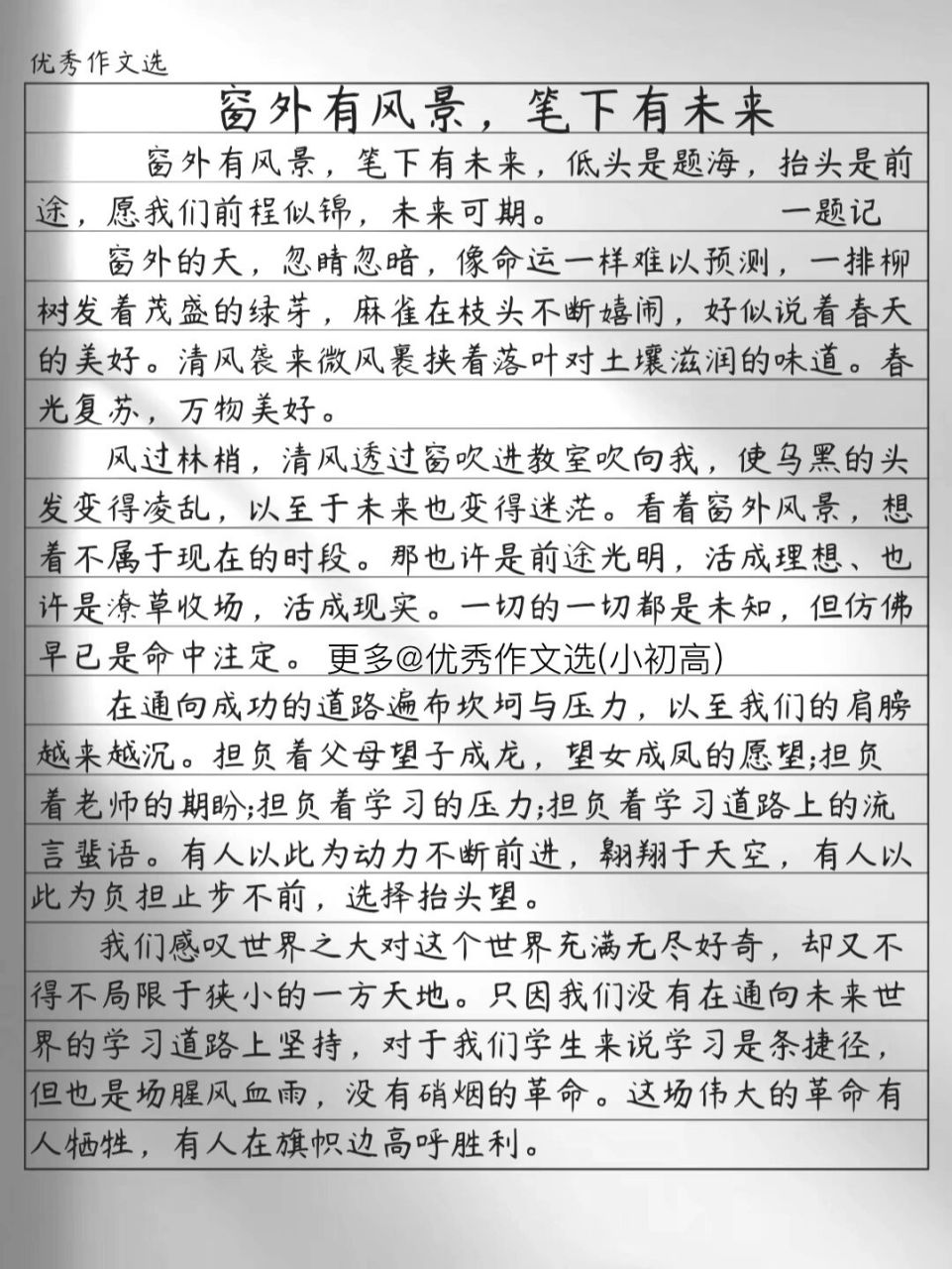 正能量素材200字图片