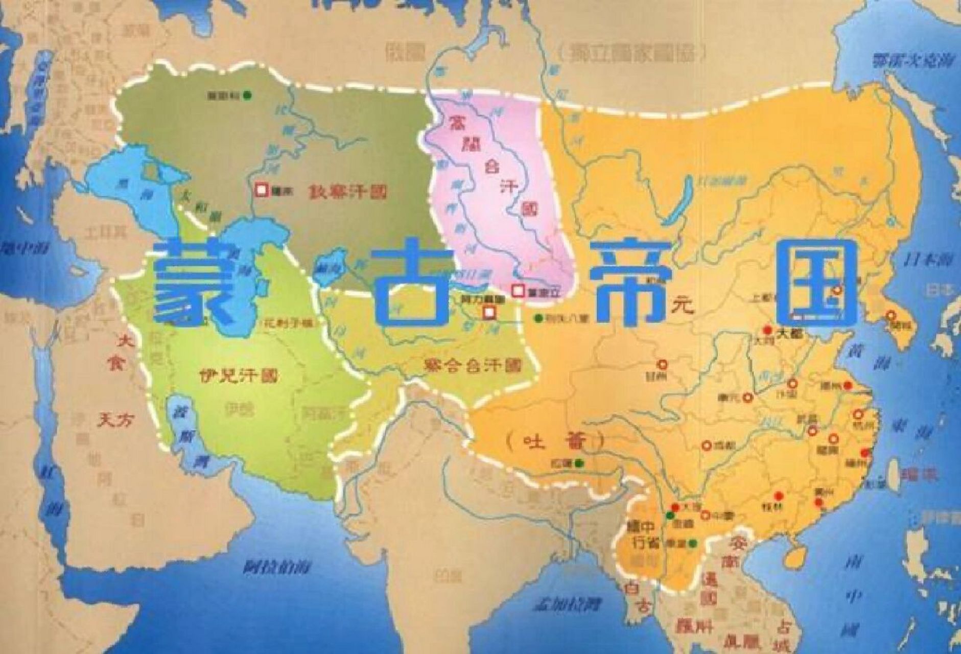 成吉思汗和忽必烈谁打下的版图更大 那当然是成吉思汗打下的版图更大