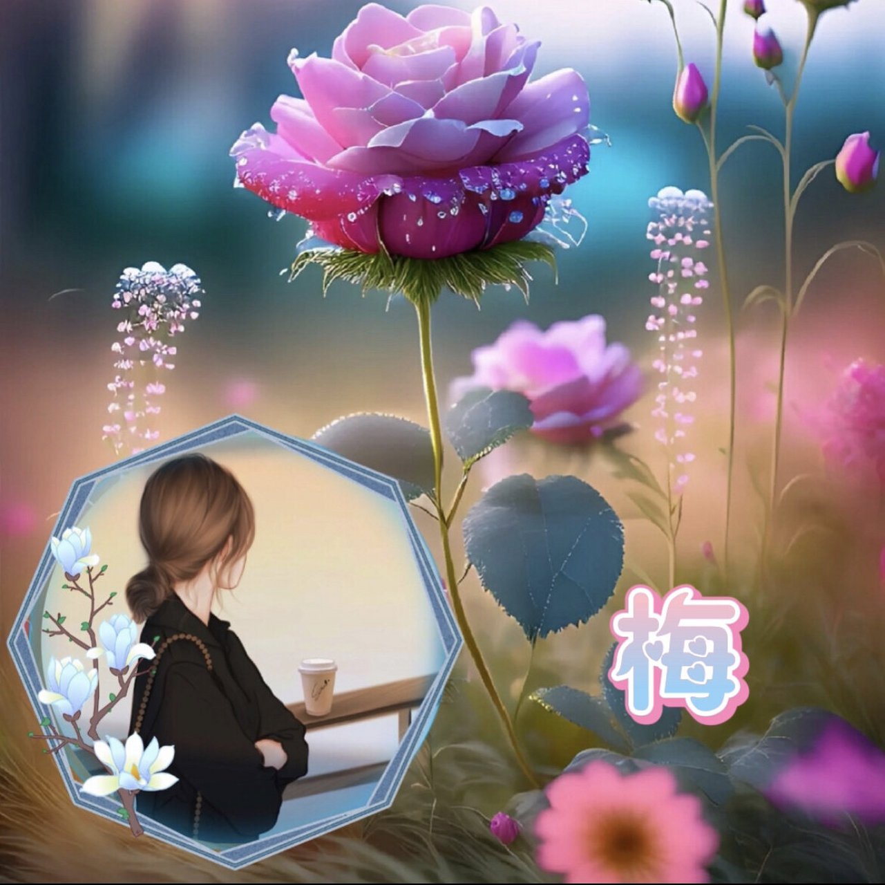 漂亮的姓氏头像,图片可换,文字可改 #每秒都值得记录# #姓氏头像