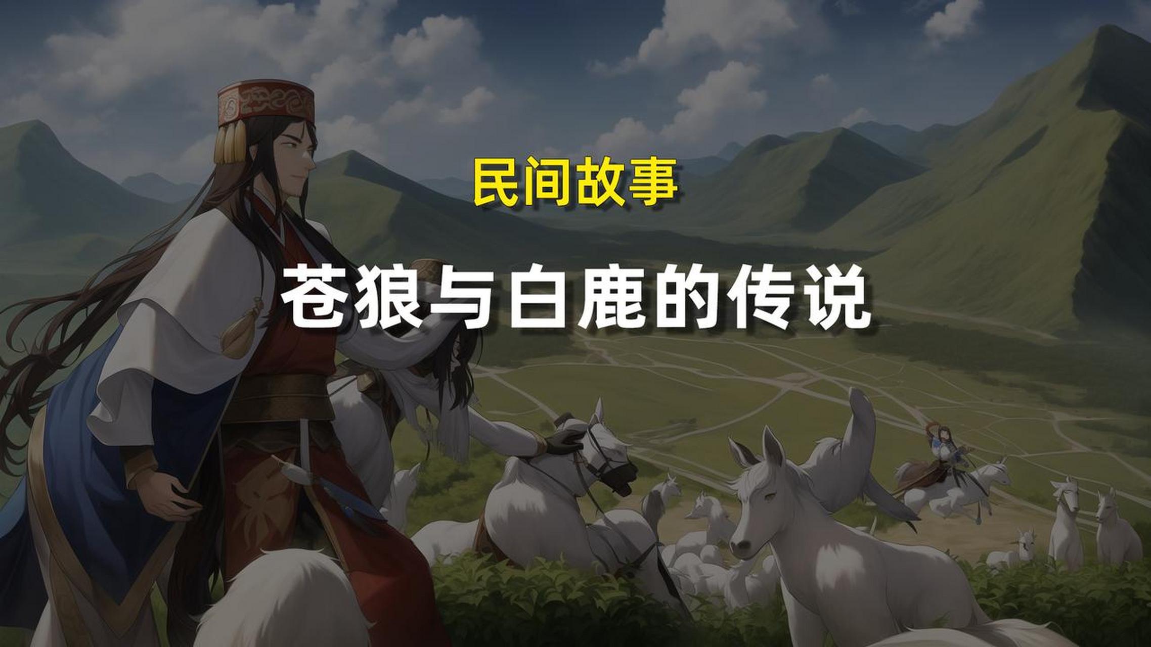 苍狼与白鹿的传说 这两个种族,都是蒙族最古老的图腾.