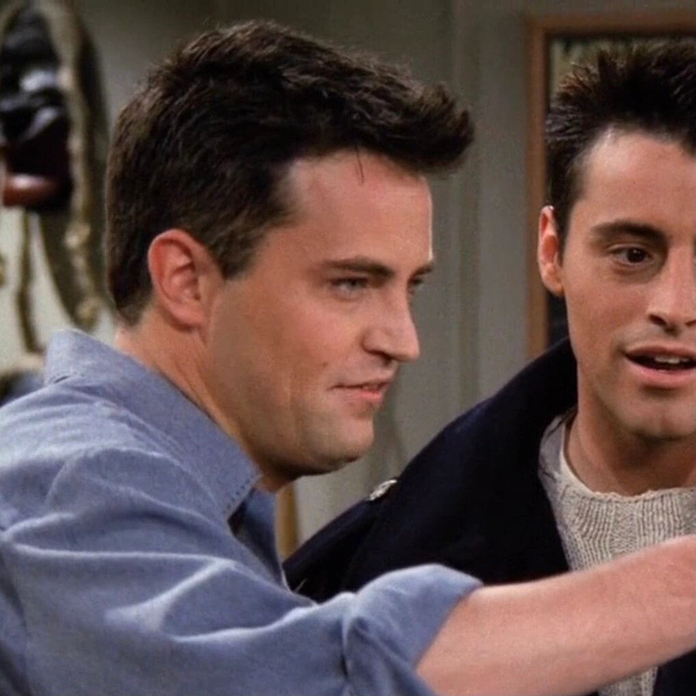 老友记chandler&joey自截情侣头像(一) 太喜欢这对cp了 可可爱爱