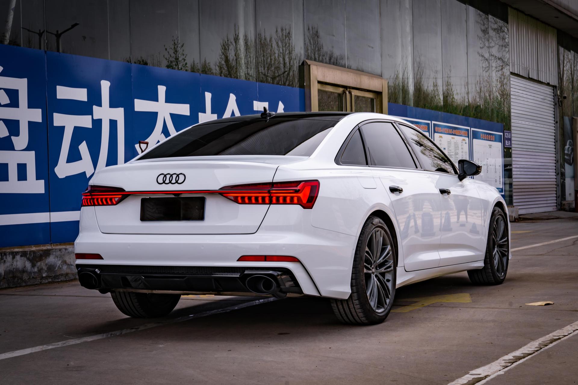 奥迪a6l mtm运动套件 ax珍珠白.