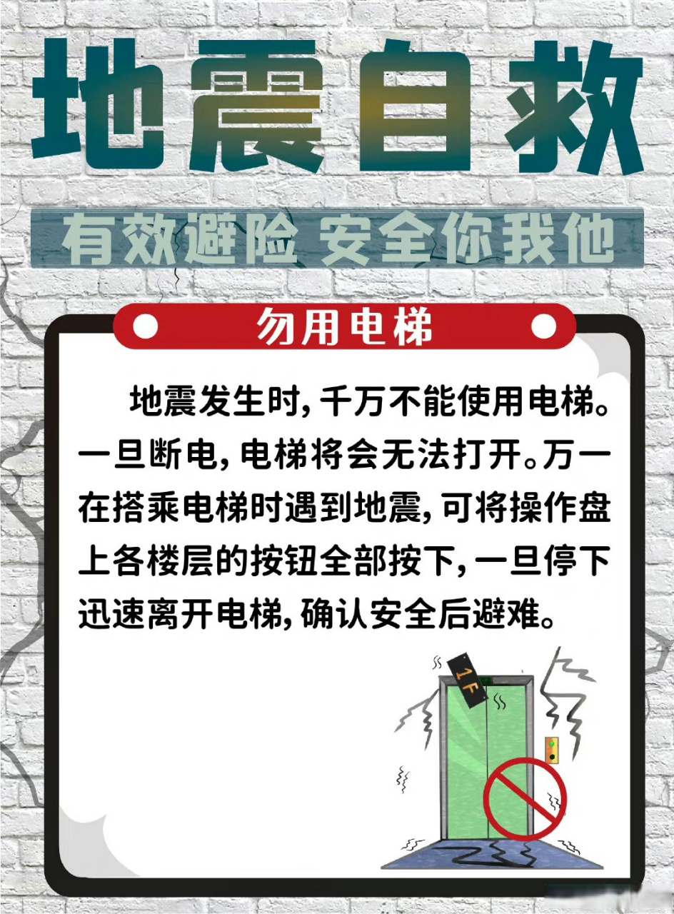 生活小助手【人手必备地震自救逃生手册】地震发生时不要惊慌,掌握