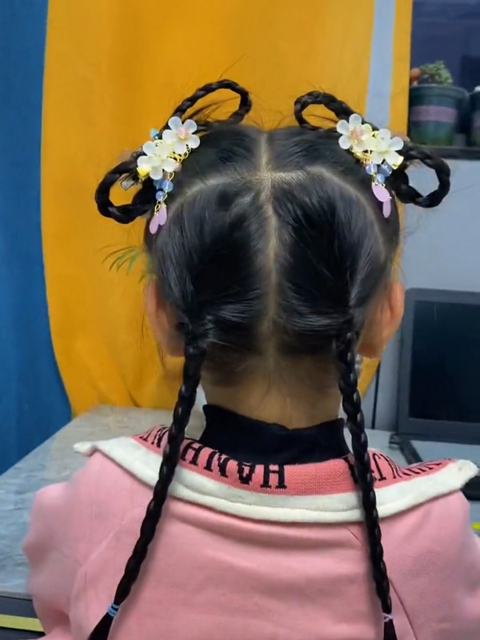 儿童汉服发型扎法图片