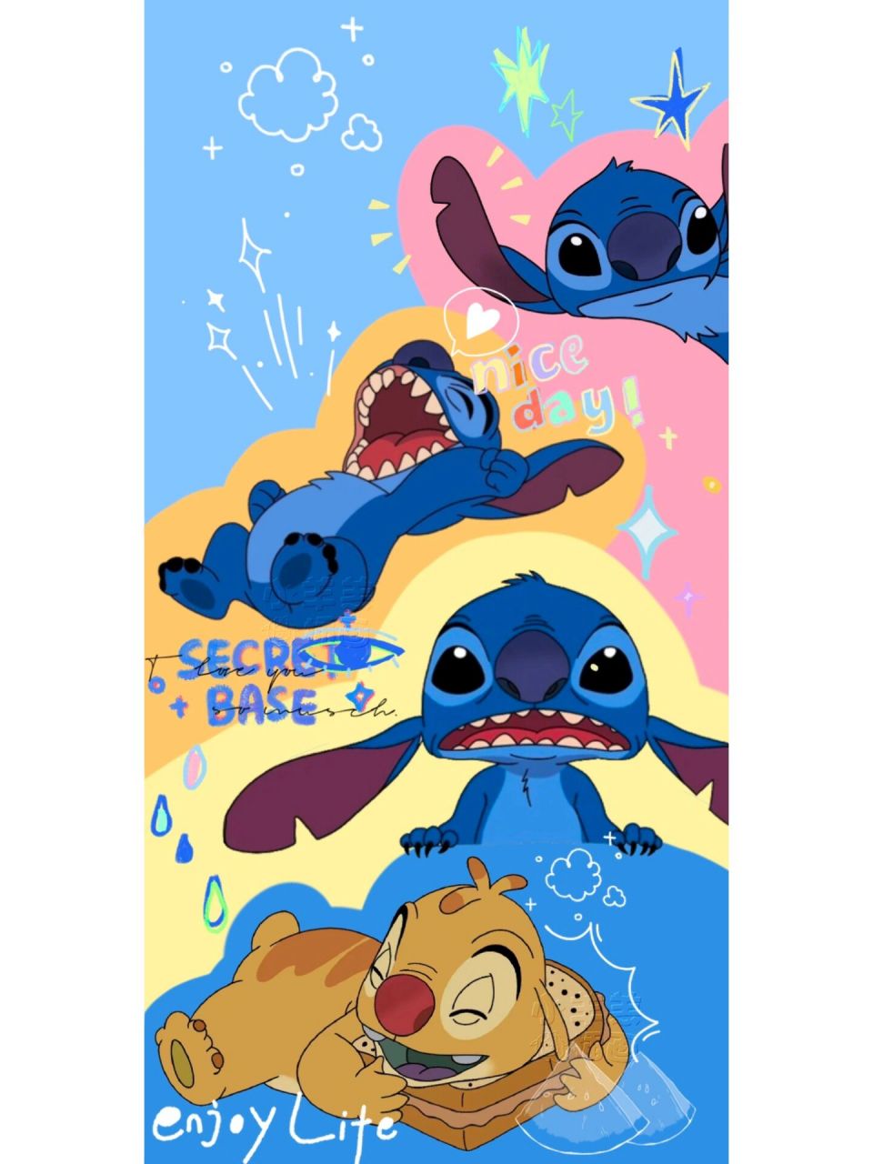 史迪仔壁纸!香迷糊了