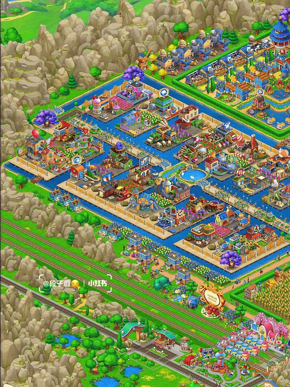 梦想城镇布局【全景图】 纪念一下这个阶段的全景图 好多模块都借鉴了