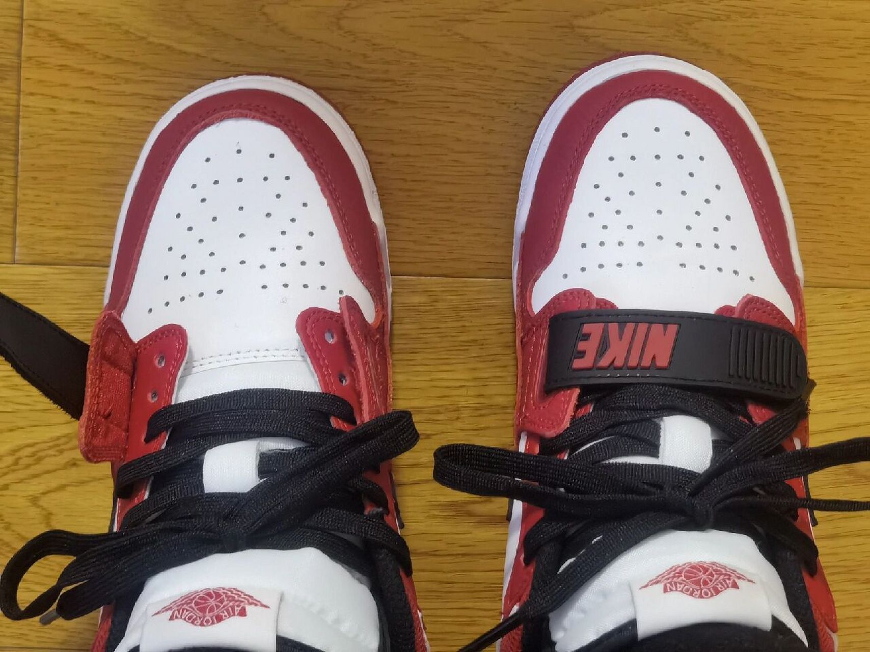 aj 312 鞋带就得这么穿 压脚背的友友们学起来 魔术贴一粘根本看不