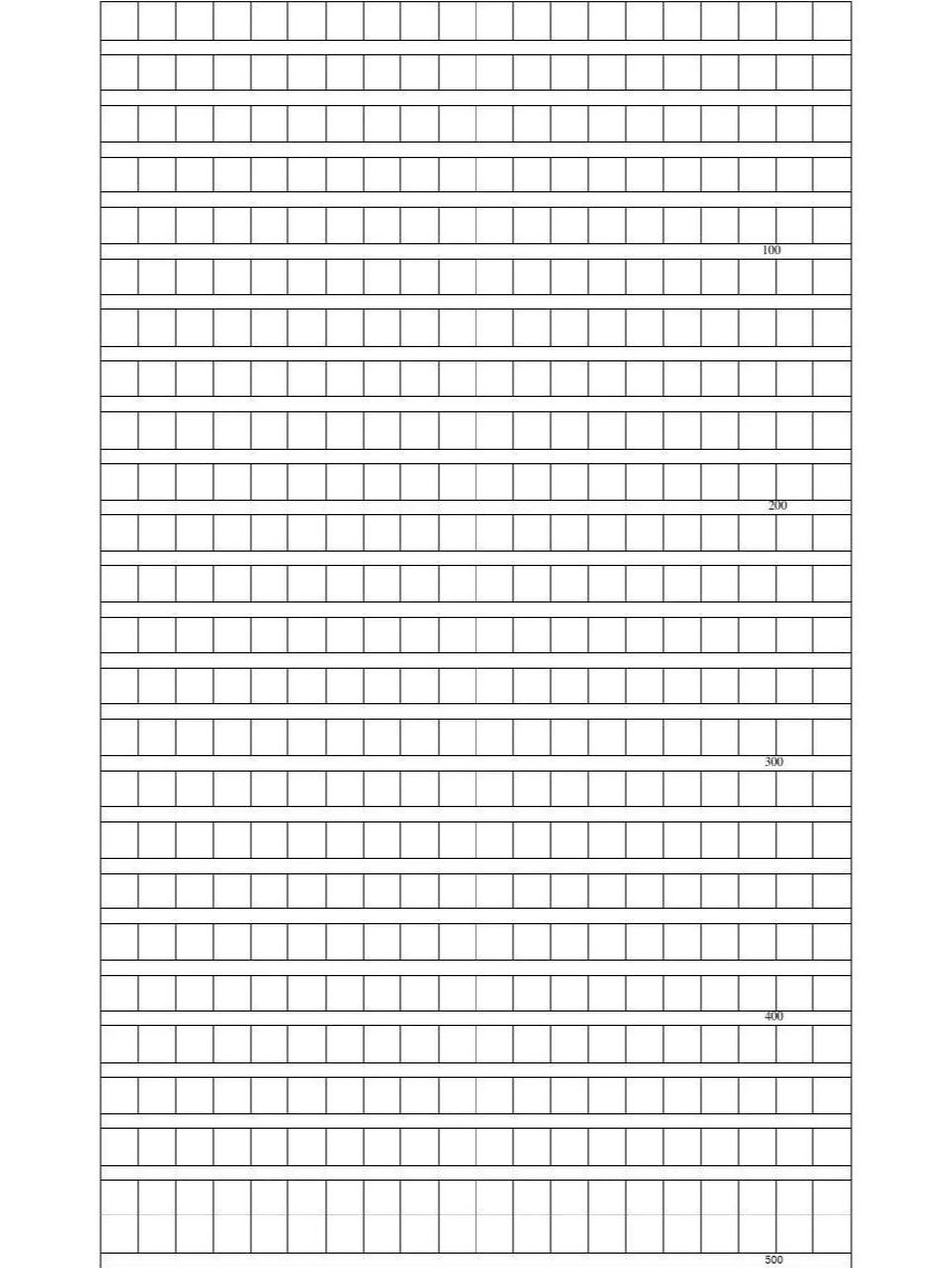 空白作文方格纸