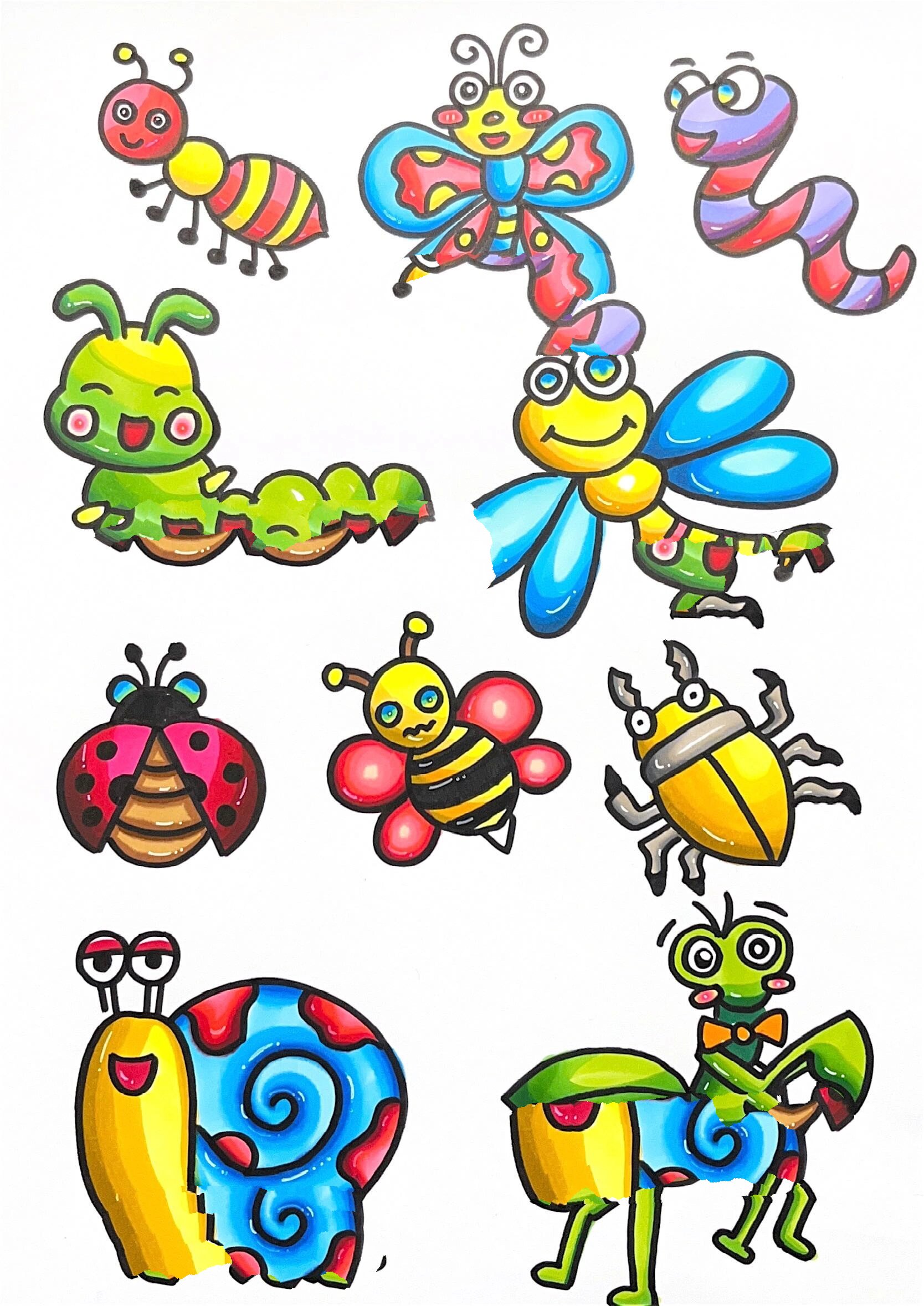 【昆虫】儿童简笔画