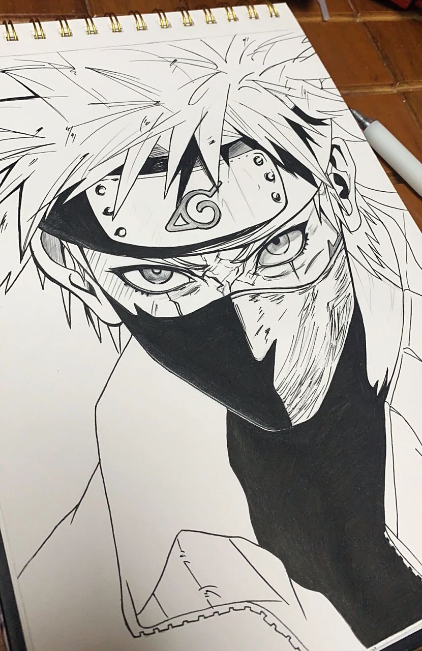 手绘临摹|火影忍者·卡卡西
