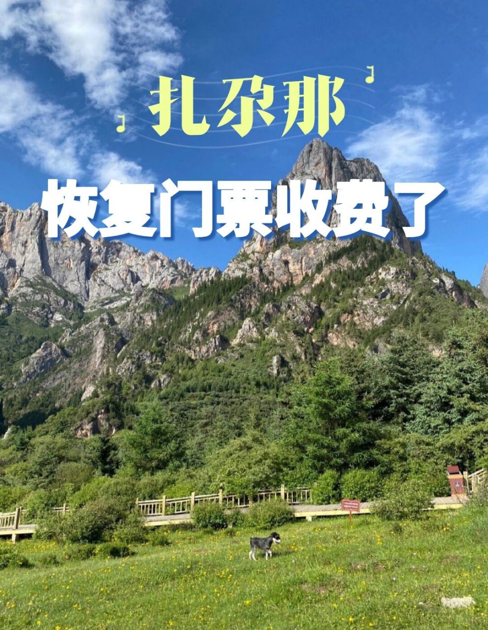 96关于扎尕那大景区恢复门票收费的公告93 扎尕那景区于2021年7月