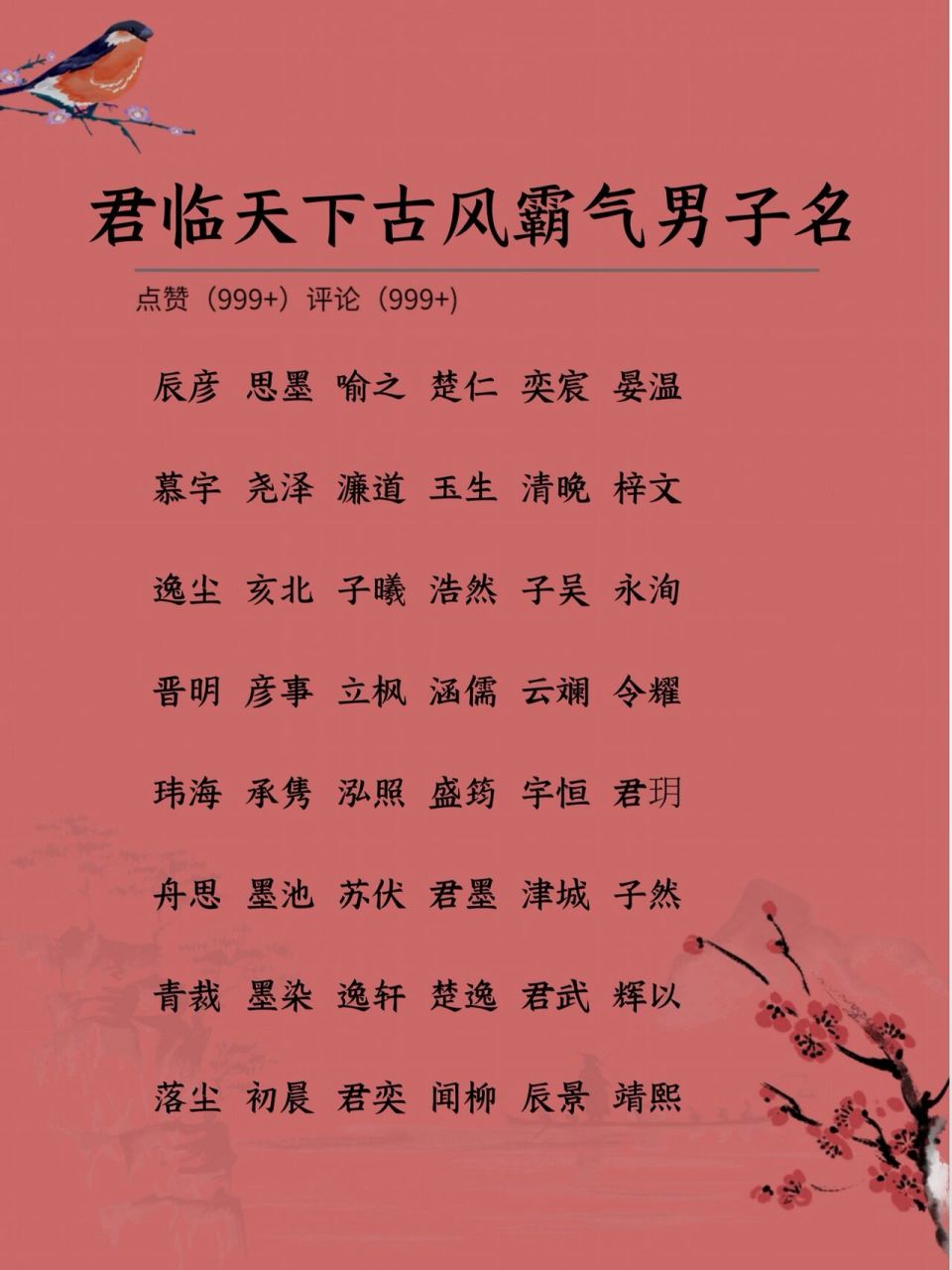 古风名字霸气图片