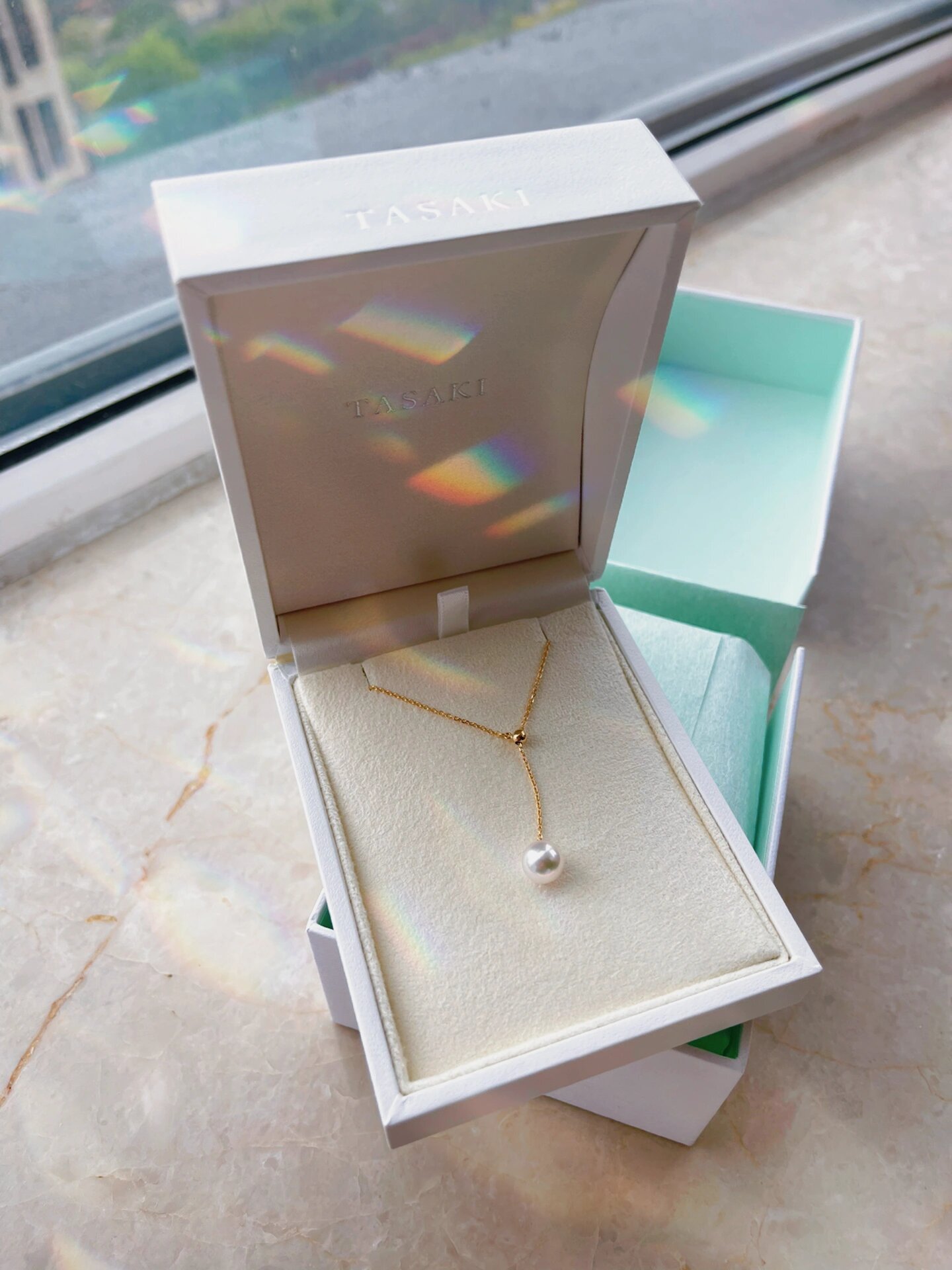 三亚免税店购入tasaki珍珠项链