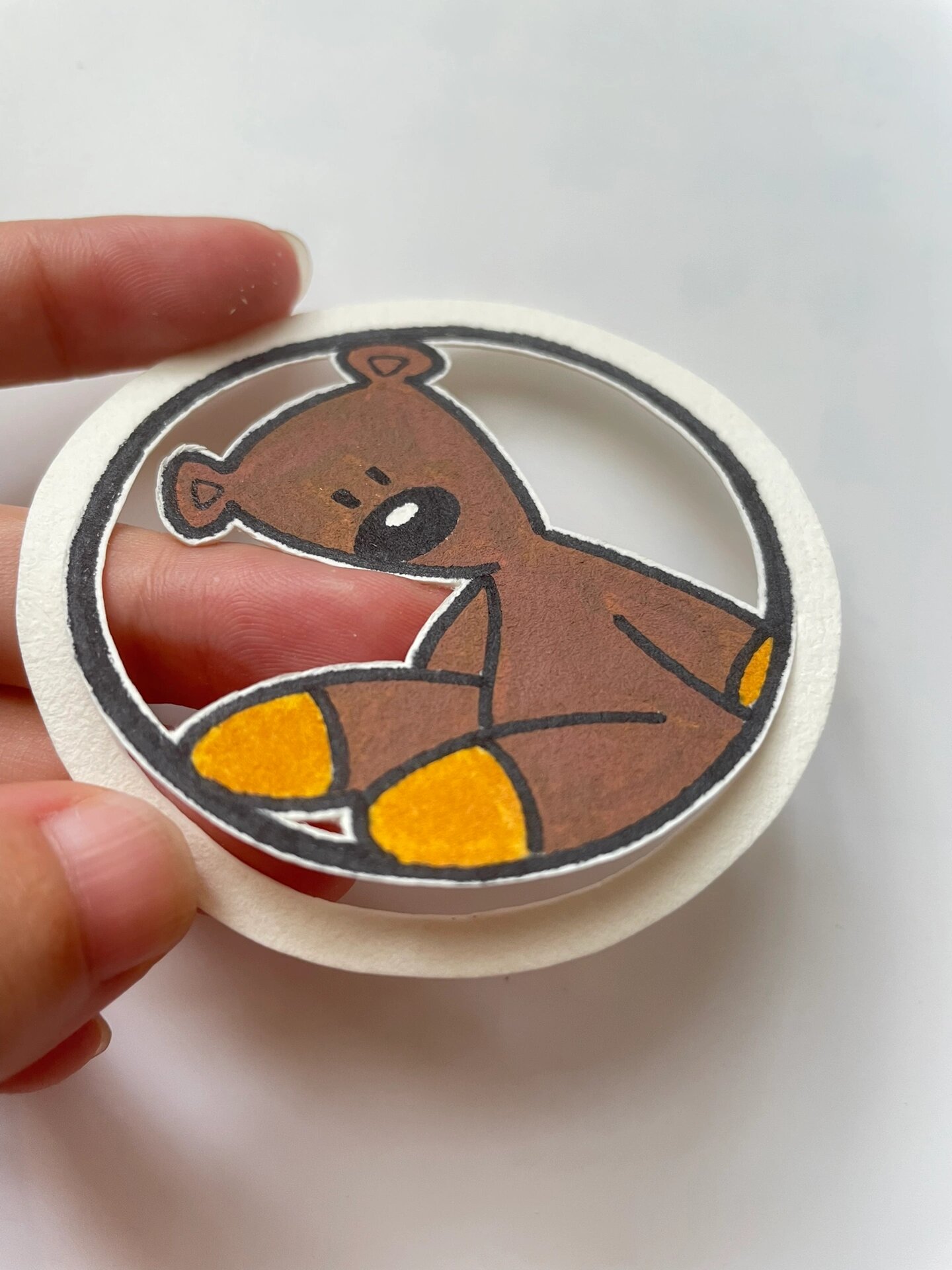 自制书签🔖憨豆先生的小熊🐻附教程