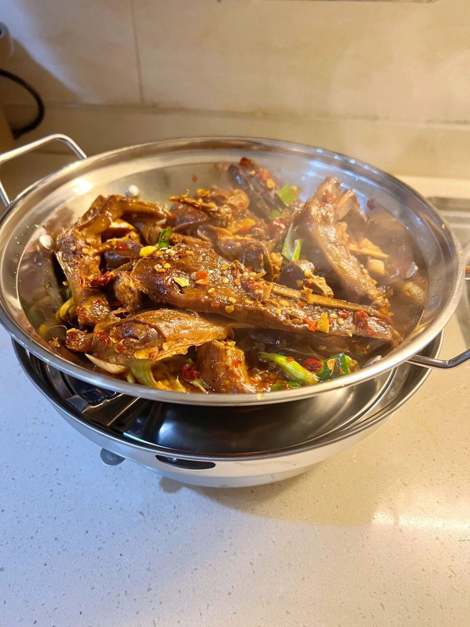 江西菜之干锅鸭五件08做法简单97好吃到 前段时间发麻辣鸭三件