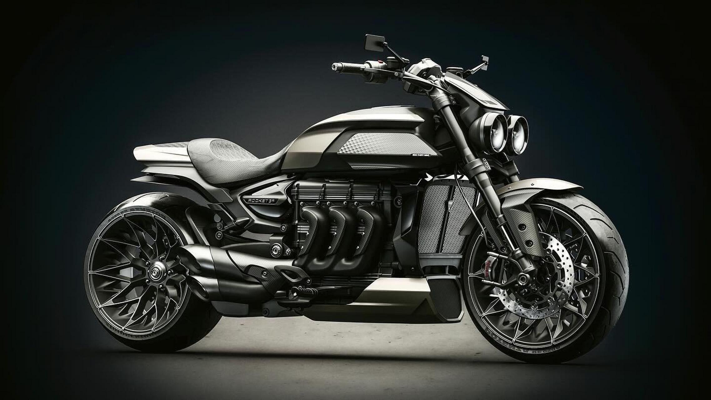 凯旋火箭3  2500cc排量.box39 作品 凯旋火箭 机车改装