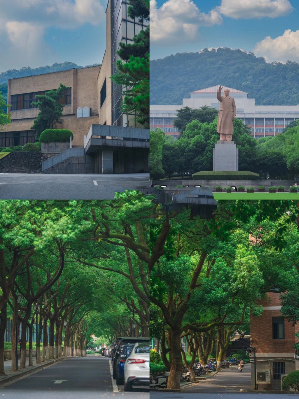 浙江大学玉泉校区位于西湖西北角,紧邻杭州植物园99校区占地面积