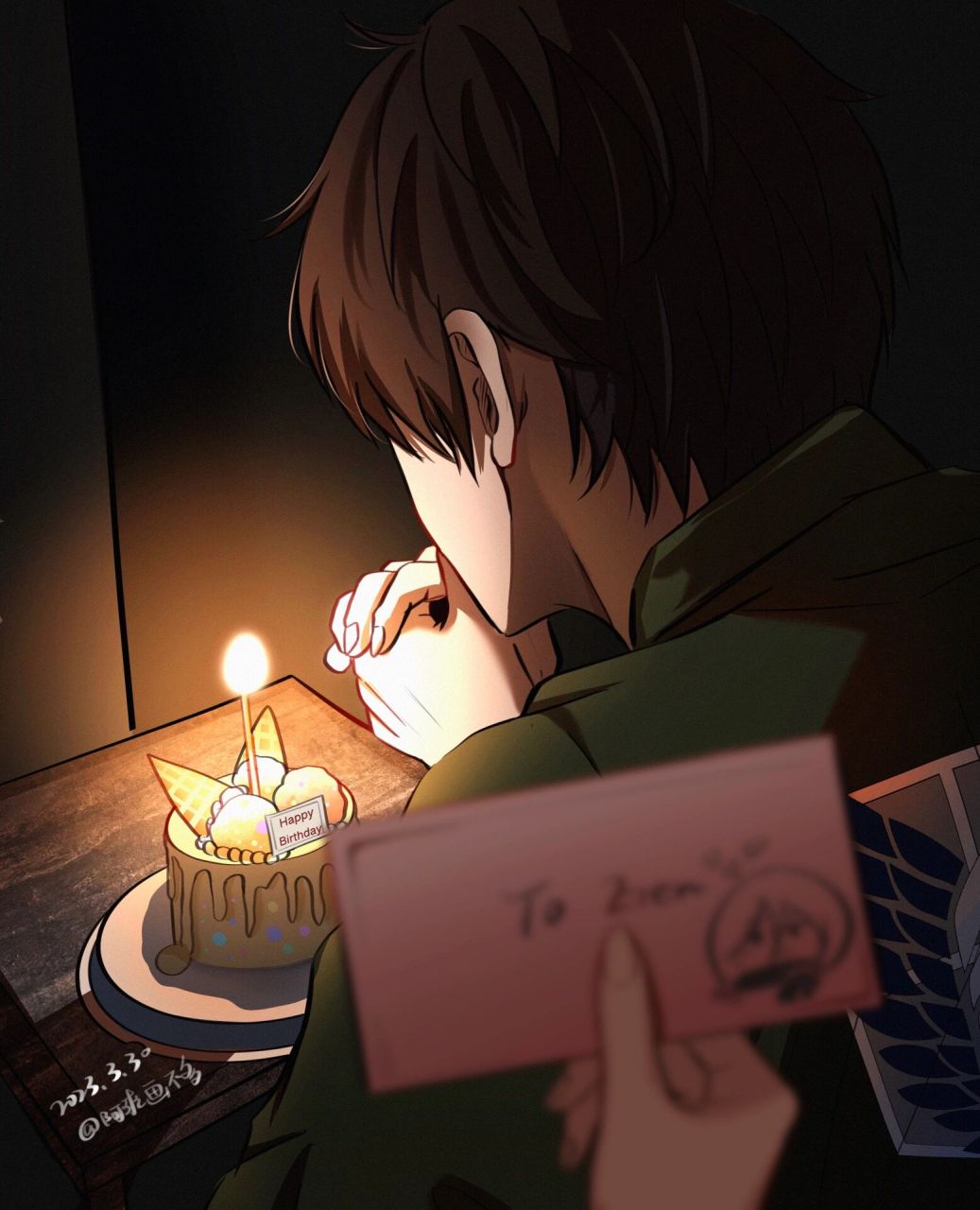 艾伦,生日快乐98 是三笠视角下的伦宝