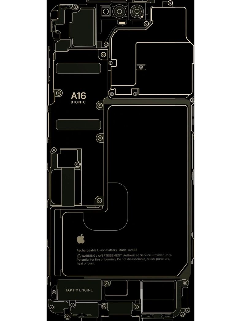 iphone14pro内部结构透视高清壁纸