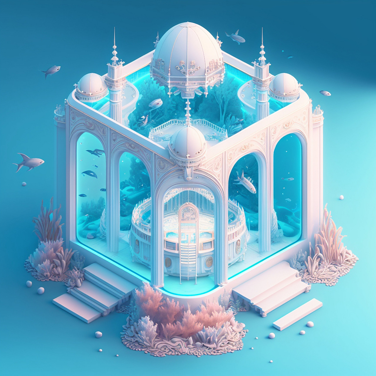人鱼公主的海底宫殿～ 不知道各位人鱼公主住进去是什么感觉呀?