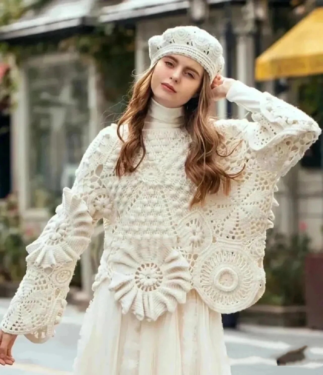 花寇爱尔兰毛衣(钩针图解)  感谢分享图解,太详细了