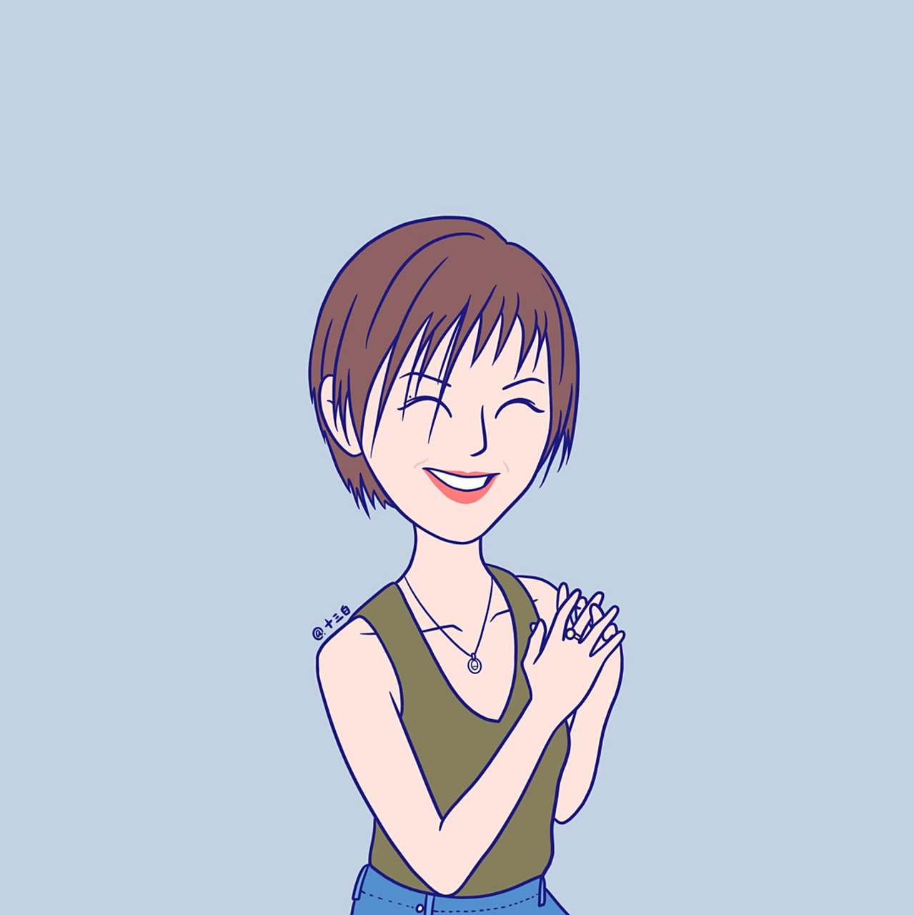 孙燕姿手绘头像插画 漫画系列 #我是原创插画师