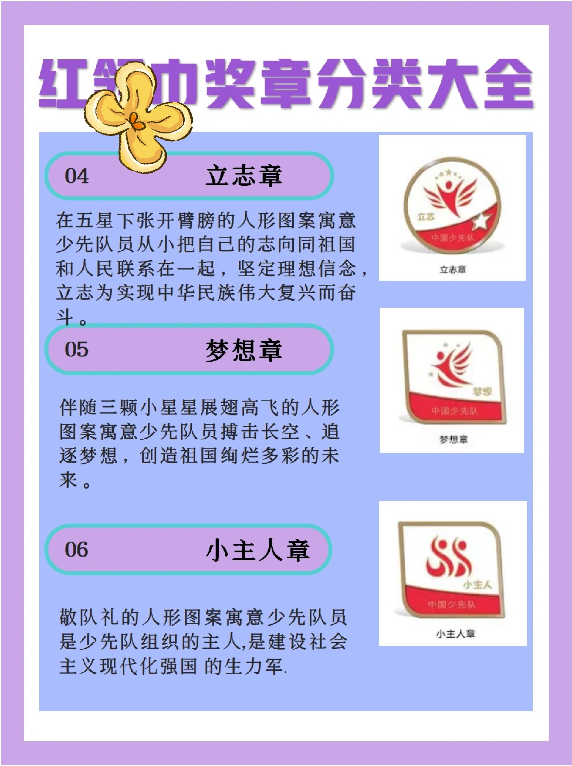 红领巾奖章分类介绍95