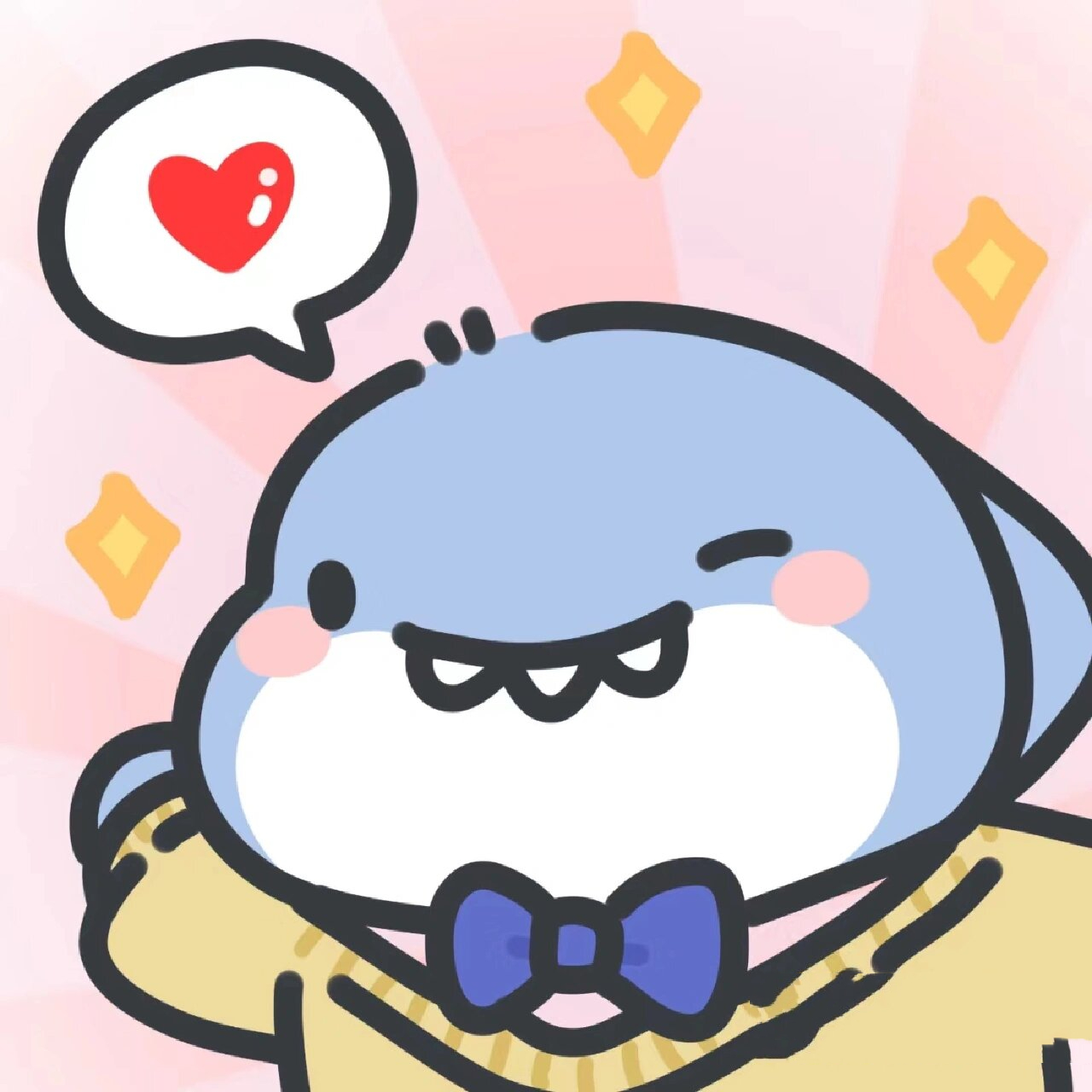 肥肥鲨和粉粉鲨情侣97头像