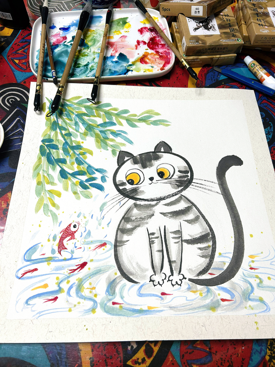 儿童水墨画6-7岁