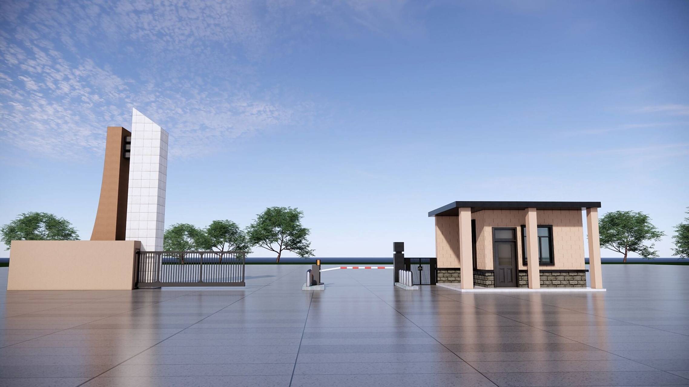 厂区大门改造效果图