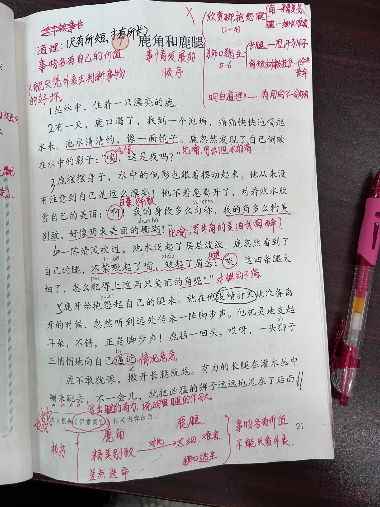 7鹿角和鹿腿笔记图片