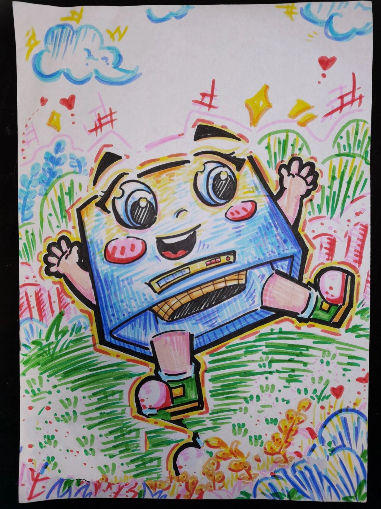 儿童拟人简笔画|抽烟机