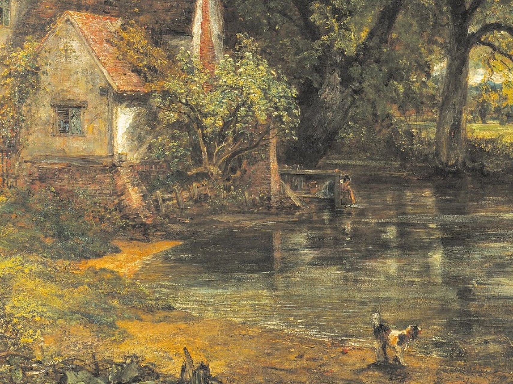 98干草车是英国画家约翰·康斯太勃尔于1821年创作的帆布油画,现藏