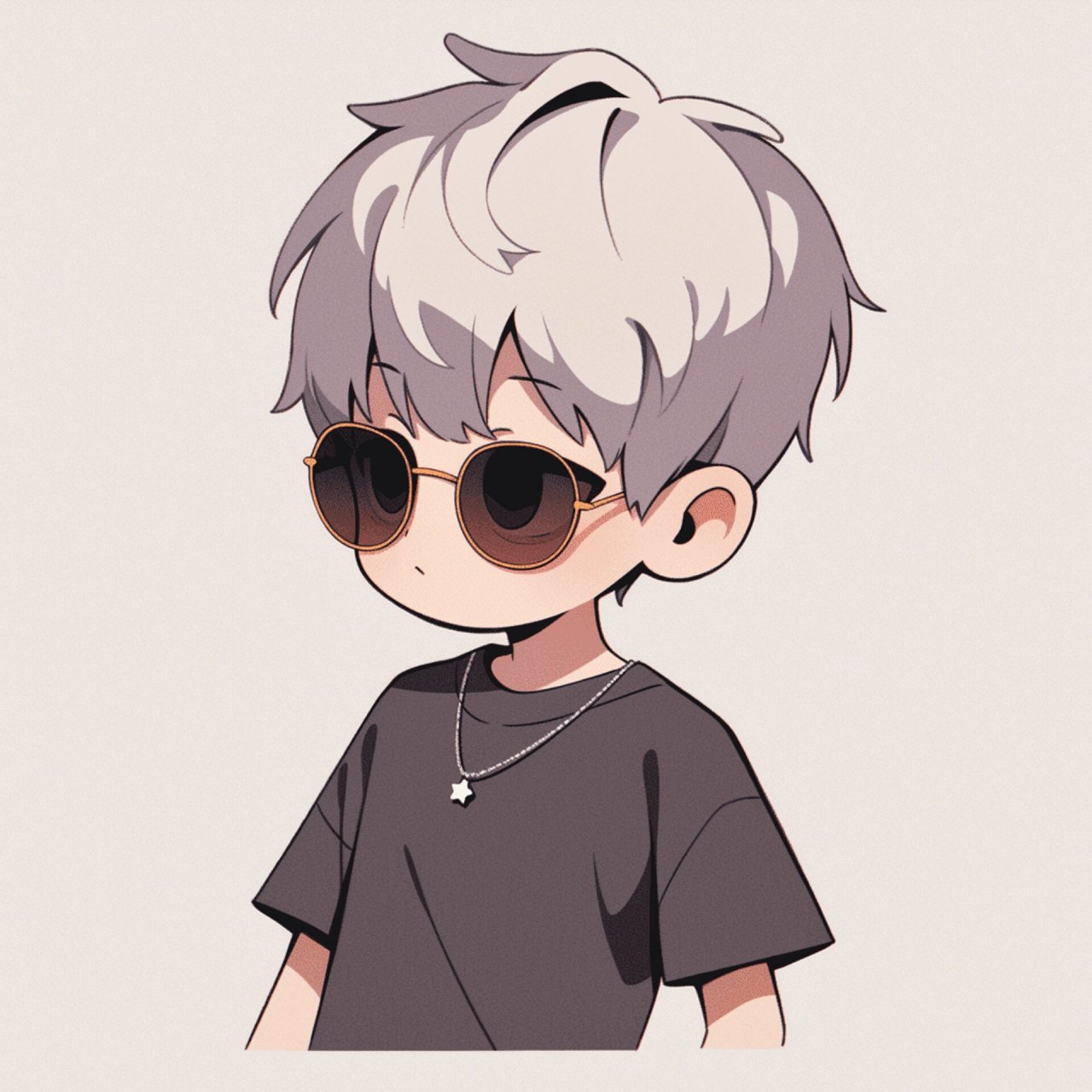 可爱男孩头像|墨镜一戴,谁也不吃9815 #浪漫生活的记录者# #q版