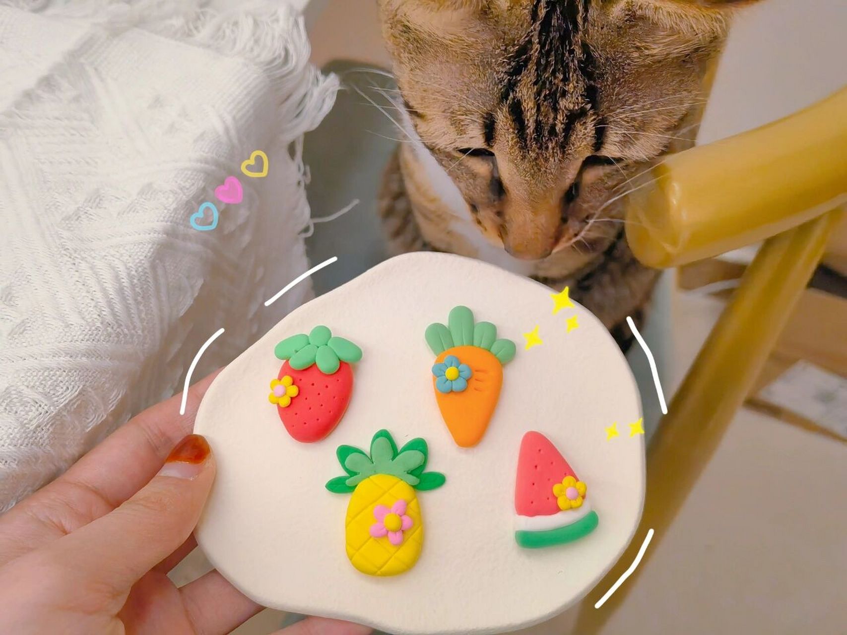 超轻粘土 | 有手就会～可爱水果教程 非常简单的一个水果系列, 一口气