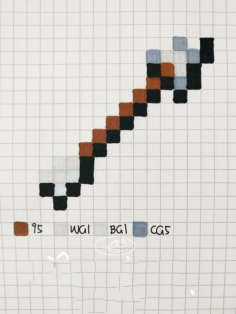 我的世界像素画——箭 接上次的弓 ._桃皖づ91 93