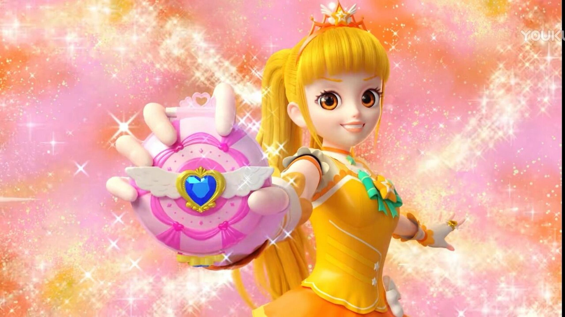 奇妙萌可 橙色的乐美公主 橙色的乐美公主是和勇气萌可的结合而成.