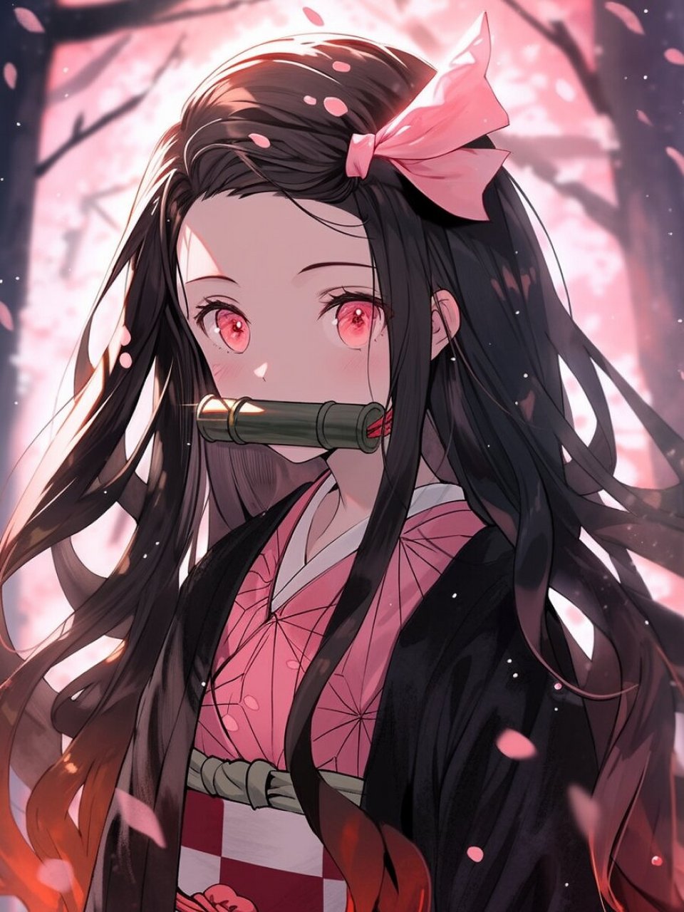 【鬼灭之刃】灶门祢豆子丨精美壁纸(下) 人类姿态 祢豆子变为鬼之前的