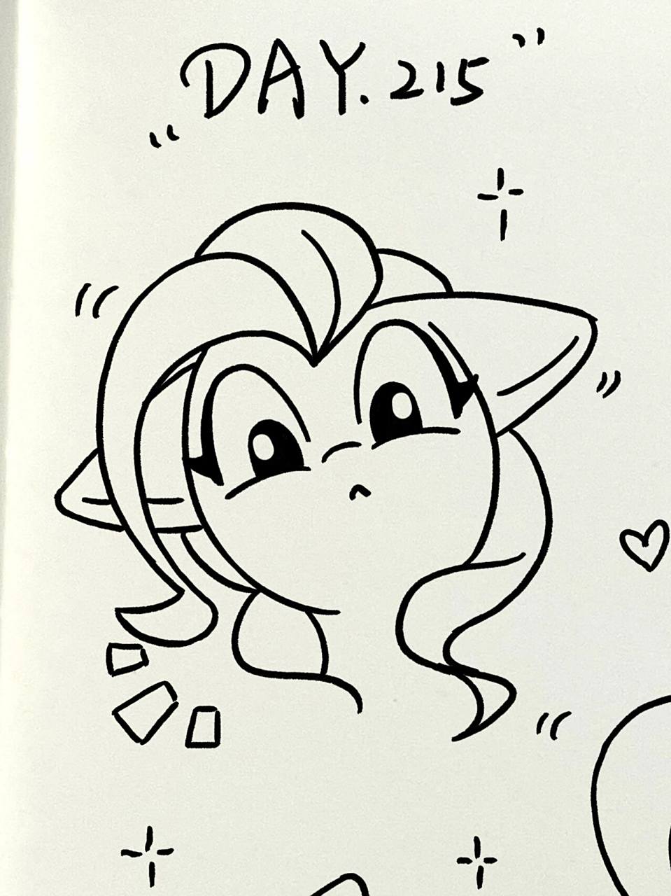 简笔画|93小马宝莉碧琪小头像来啦～ 96打卡一张碧琪的小头像