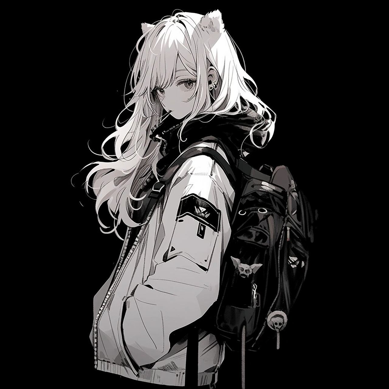 黑色系女生头像 #头像分享# #头像# #女生头像# #微信头像# #好看的