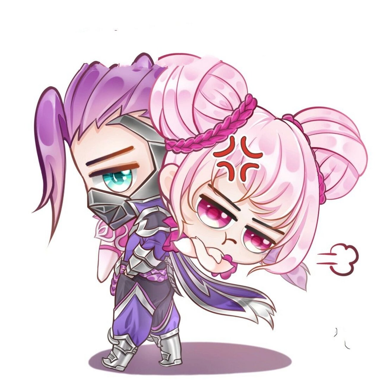 王者q版表情包合集2 王者荣耀搞笑表情包 先发小乔和兰陵王,下次更新