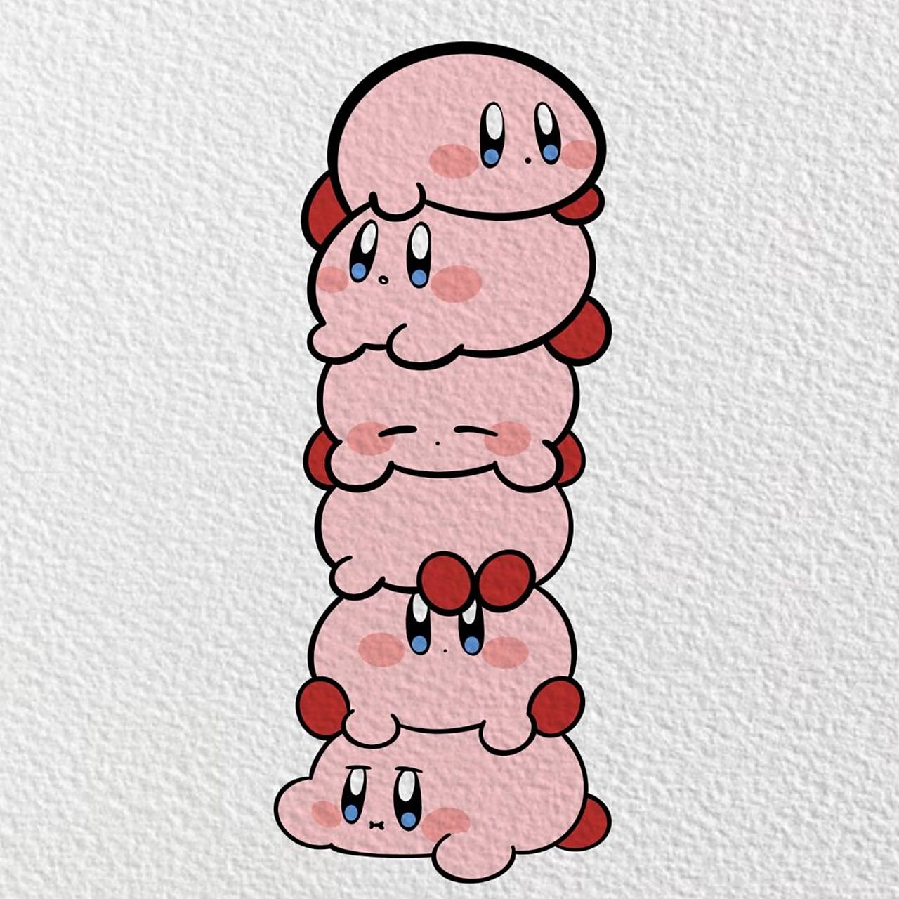 简笔画|【星之卡比】(附过程) 96 96 96 【用具】 44pro