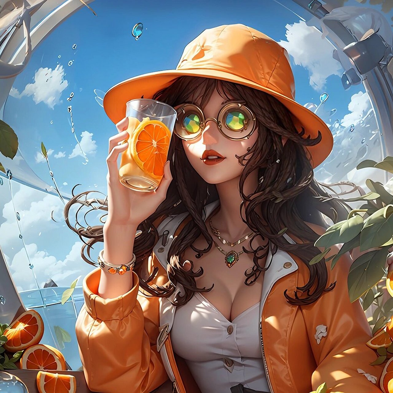 第五人格调酒师秋橙蓝调 庄园追逐累了吗,你也来一杯吧 同人