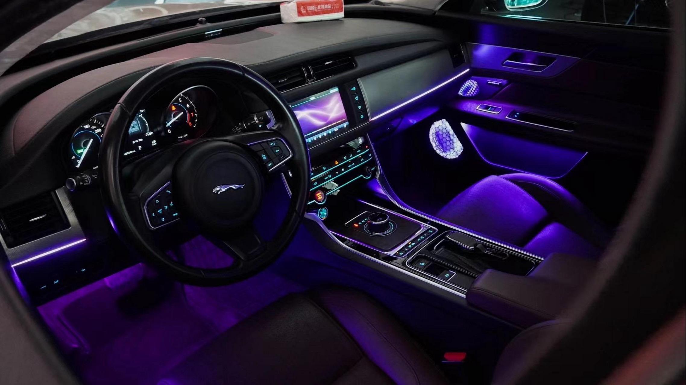 捷豹xfl升级专用十色氛围灯