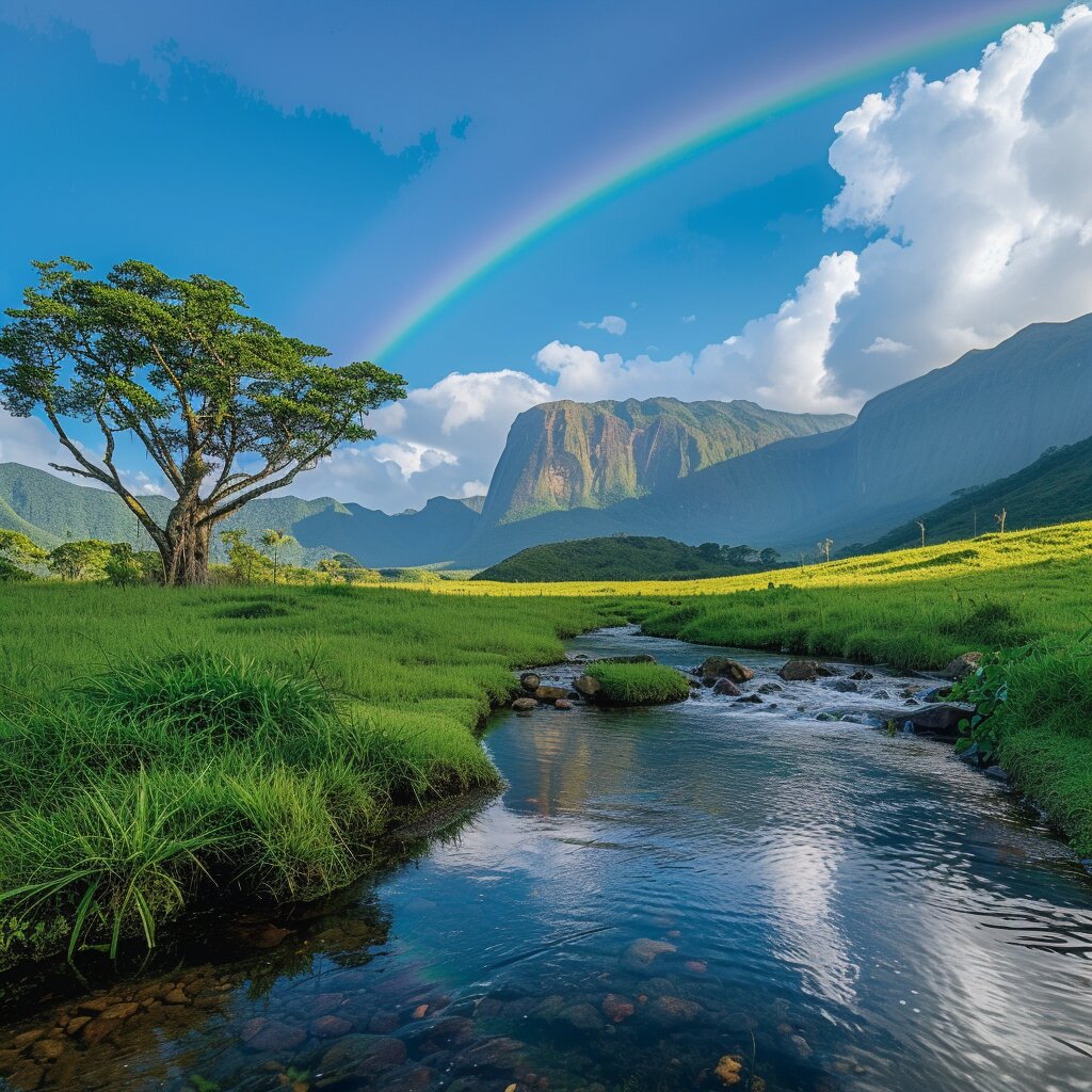 能量头像 | 高清 青山绿水 太阳当空 木
