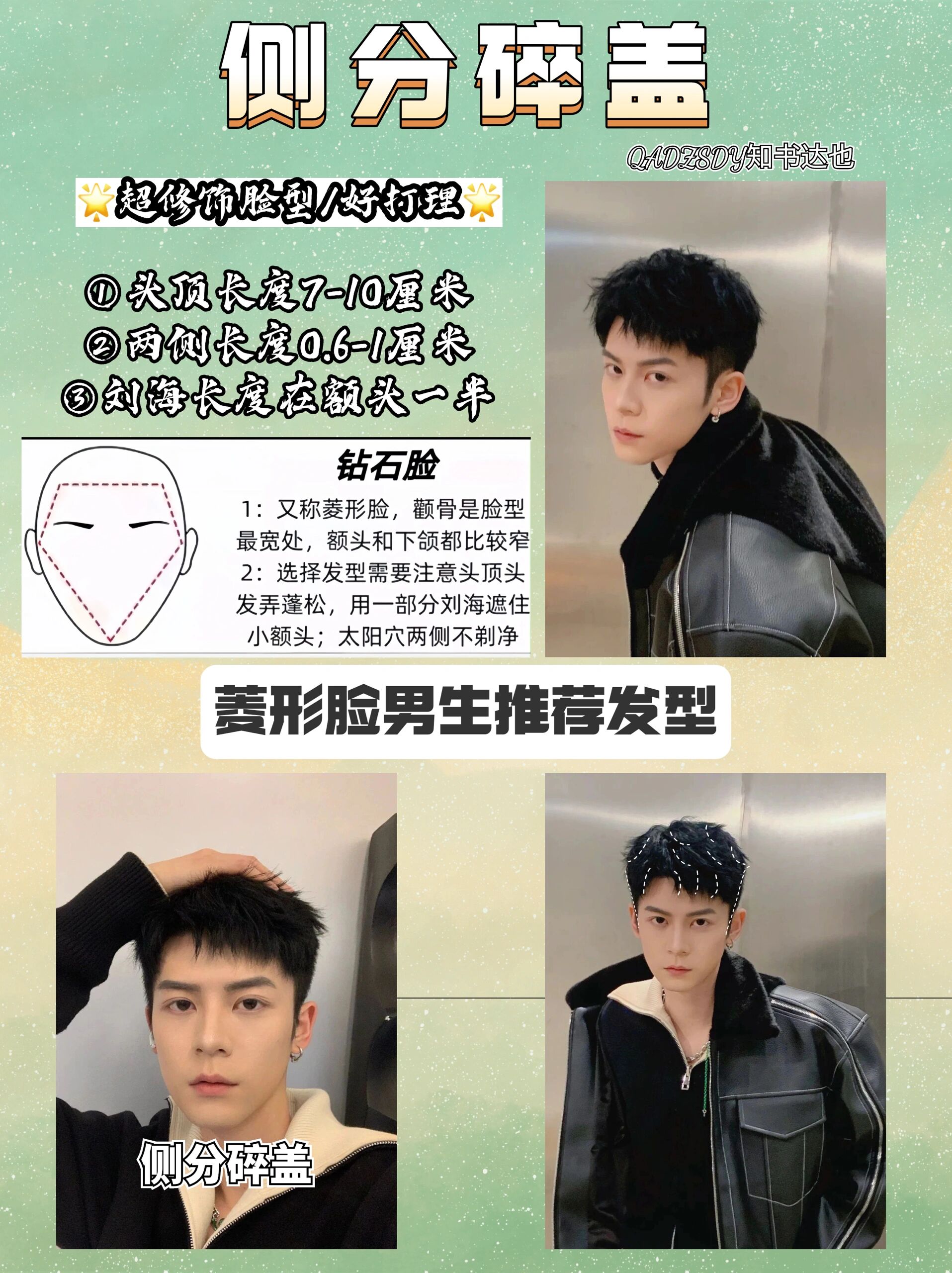 菱形脸男生必看的3款时尚发型 97菱形脸男生非常适合的三款发型!