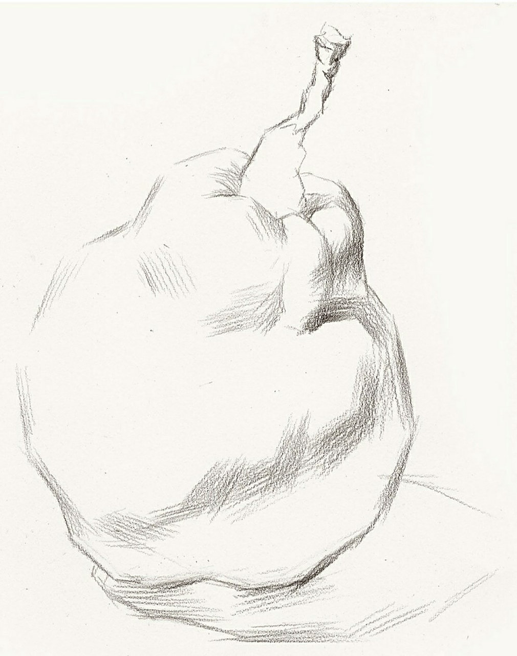 简简单单的素描梨子√步骤干货 不会画梨的小可爱可以学习一下哟