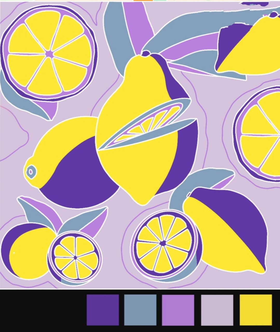 色彩构成 图案设计 柠檬  创新的柠檬色彩搭配, 微酸却甜了青春05