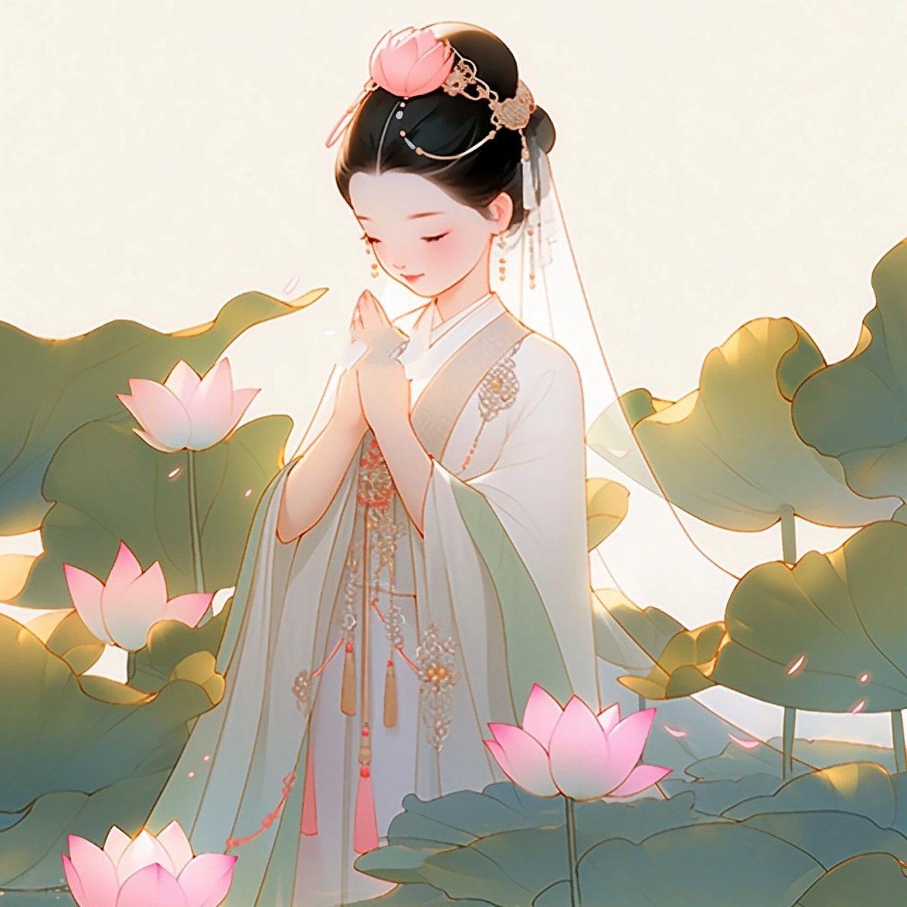 超好看的佛系女生头像 愿一切顺顺利利