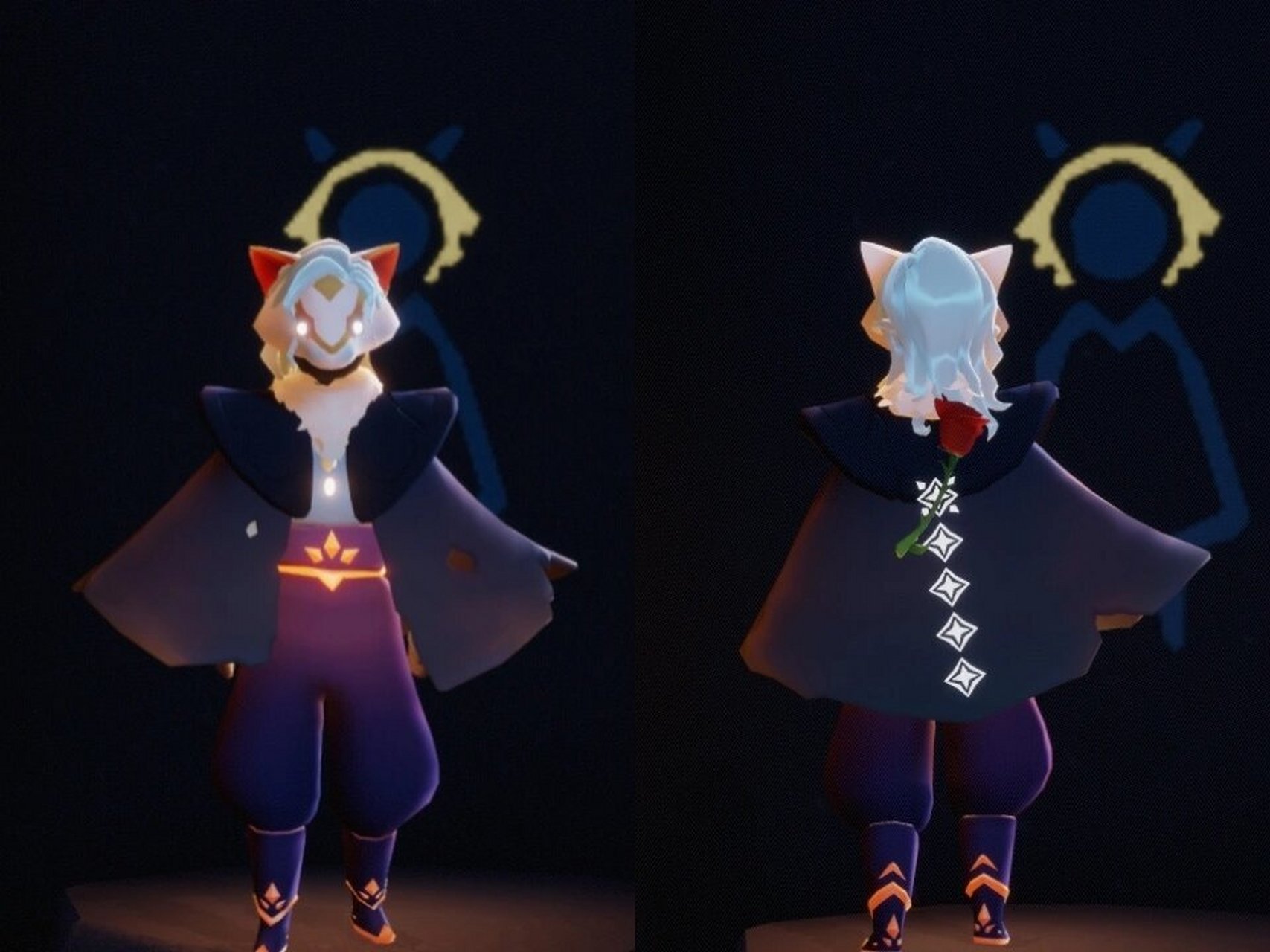 look穿搭如下07 发型|小王子季中长卷发 面具|感恩季黄鼠狼(2021